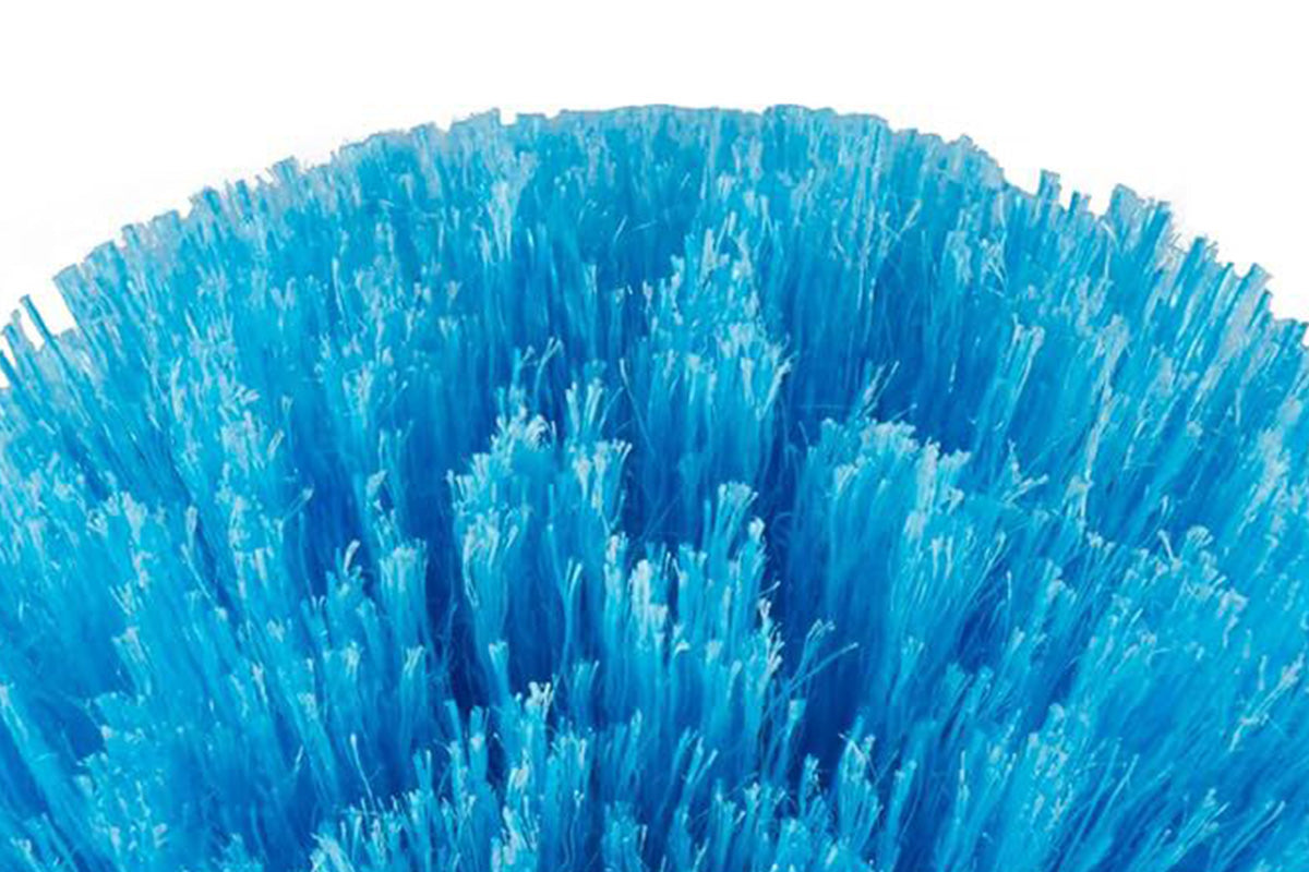High Reach Blue Cobweb Duster With Extension Pole Spider Web Brush For Outdoor