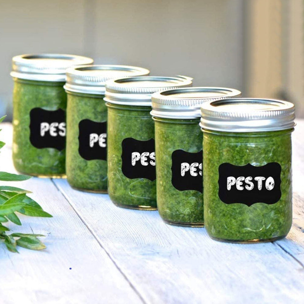 300 Water-Resistant Chalkboard Label Stickers for Kitchen and Jars