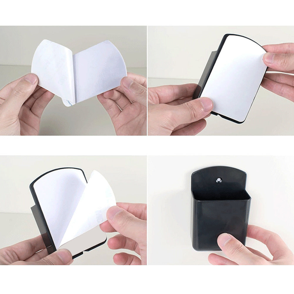 Two Piece Wall Mounted Remote Holder Set