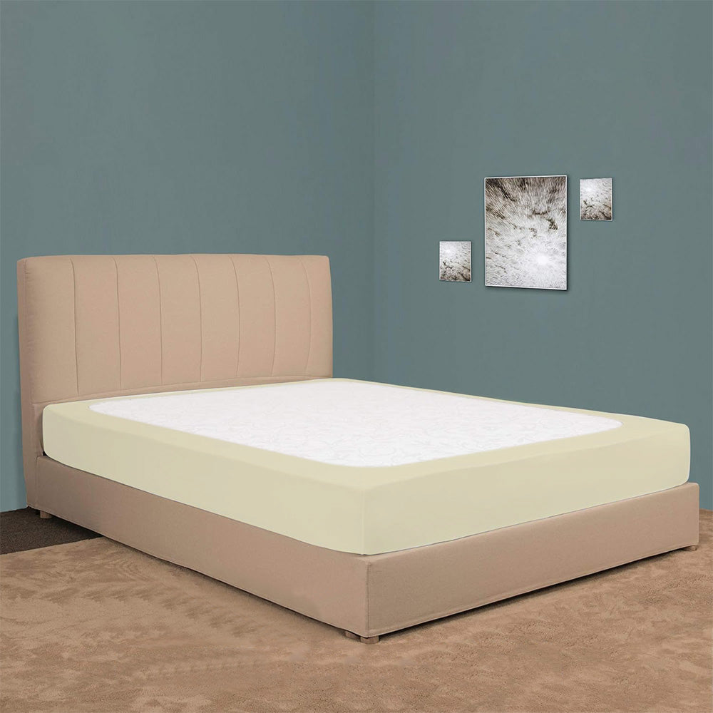 Elastic Box Spring Cover Stretchy Wrap Around 4 Sides Bed Skirt for Hotel Home