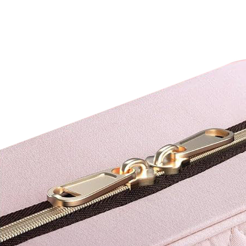 Travel Toiletry Bag with Waterproof Compartments and Hanging Hook