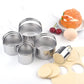 5 Pieces Stainless Steel Round Cookie Cutters with Handle Cake Baking Dough Tools