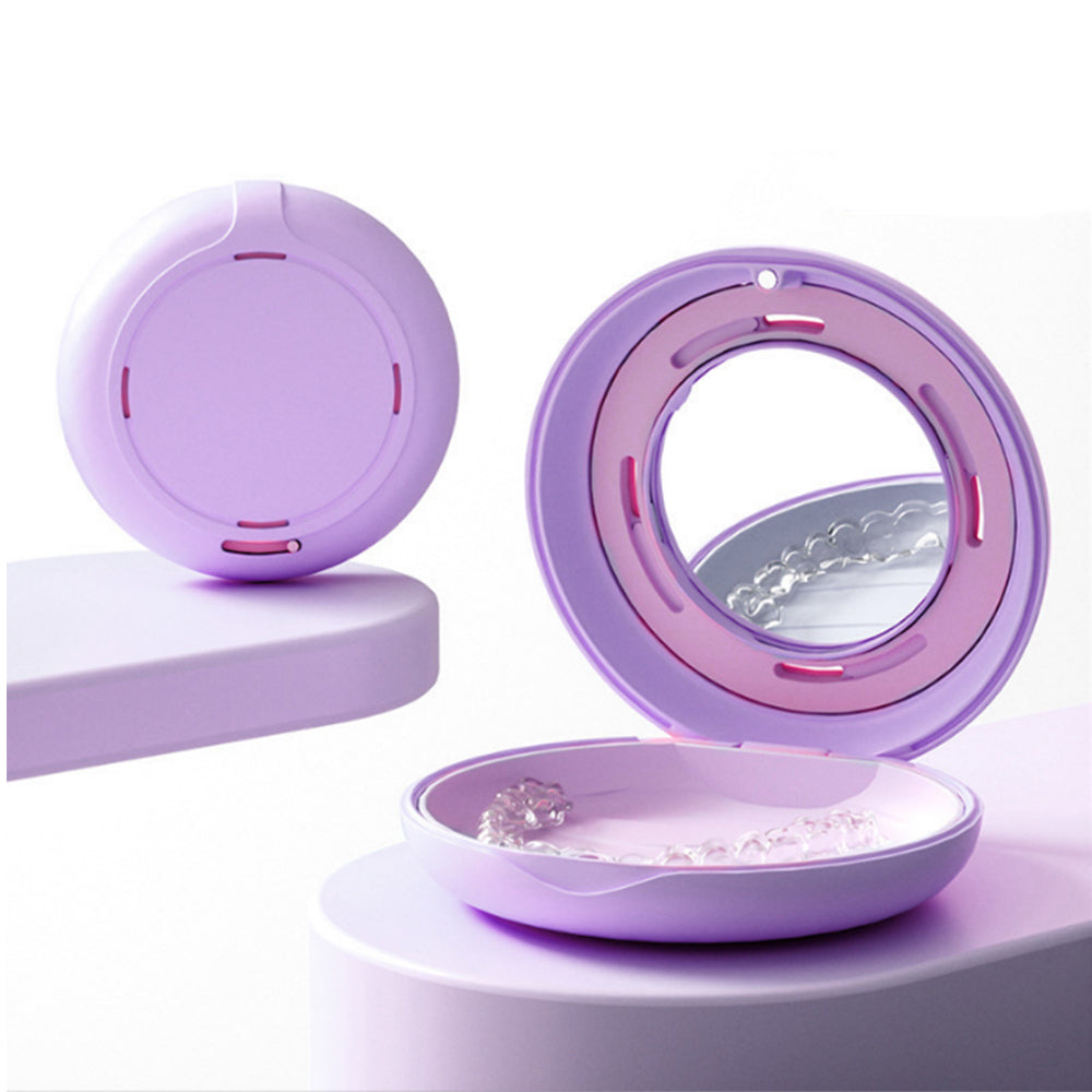 2Pcs Brace Storage Case with Mirror