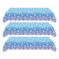 3Pcs Christmas Snowflake Tablecloth Winter Wonderland Table Cover