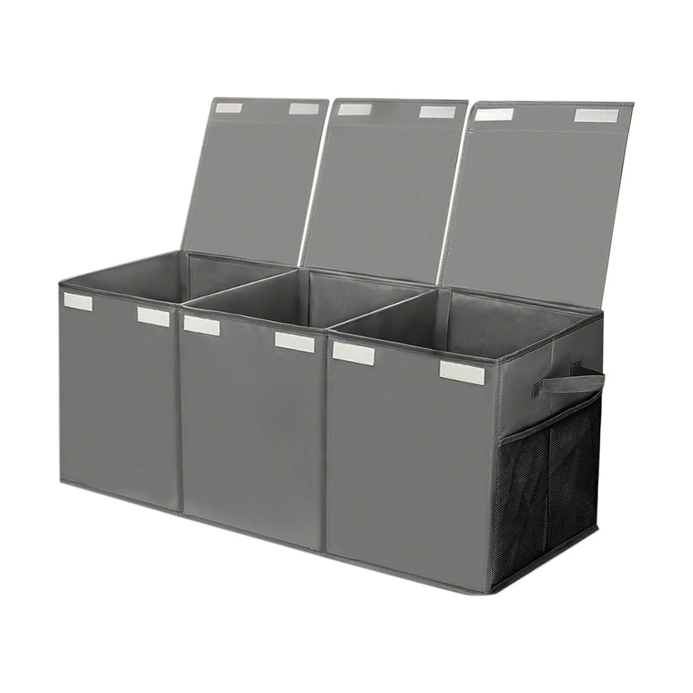 Foldable Toy Storage Organizer Box with Lid and Dividers