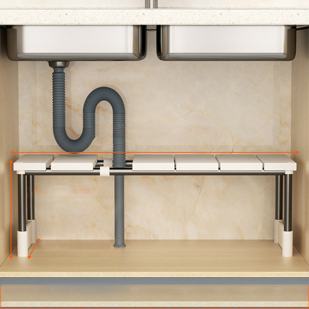 Detachable and Adjustable Under Sink Organizer-Single Tire