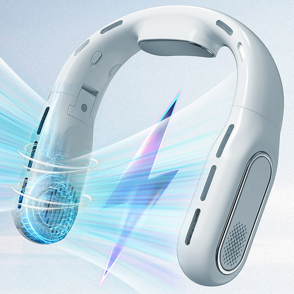 Portable 3000mAh Rechargeable Bladeless Foldable Mini Neck Fan