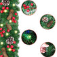 270cm Christmas Garland with Warm White LED Lights for Home Outdoor Fireplace Mantle Porch