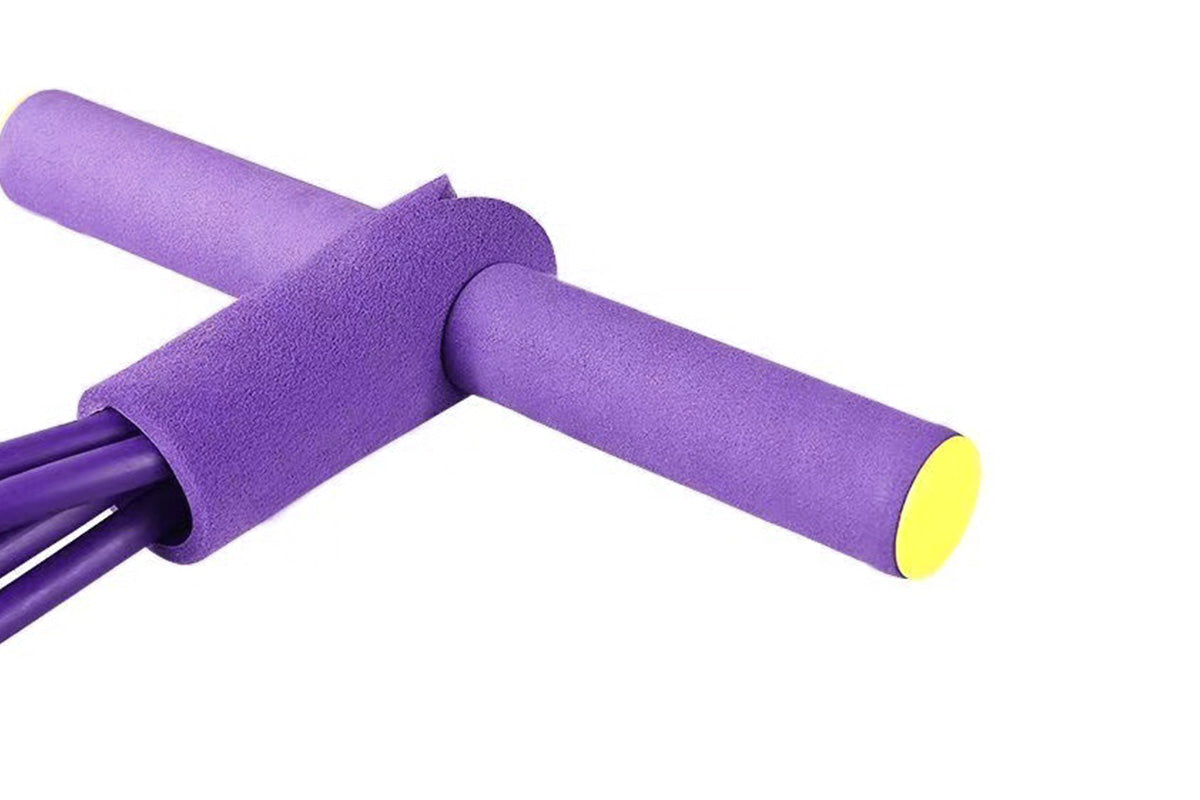 6 Tube Pedal Ankle Puller Foot Pedal Resistance Band Exercise Tension Rope