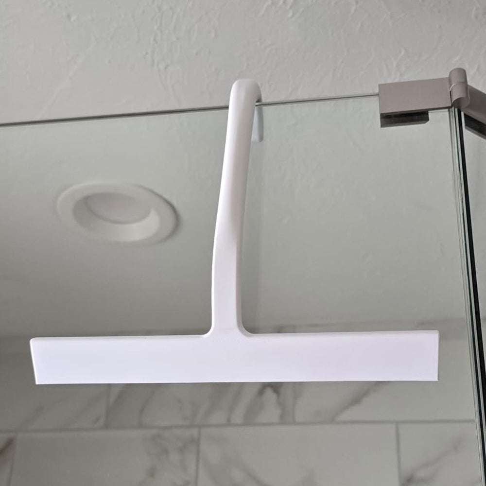 Silicone Squeegee with Built in Hook for Bathroom Glass Mirror Window Car