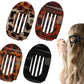 4-Piece Flat Hair Claw Clips Set for Women Strong Hold Styling