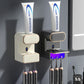 Electric Toothpaste Dispenser with Toothbrush Holders