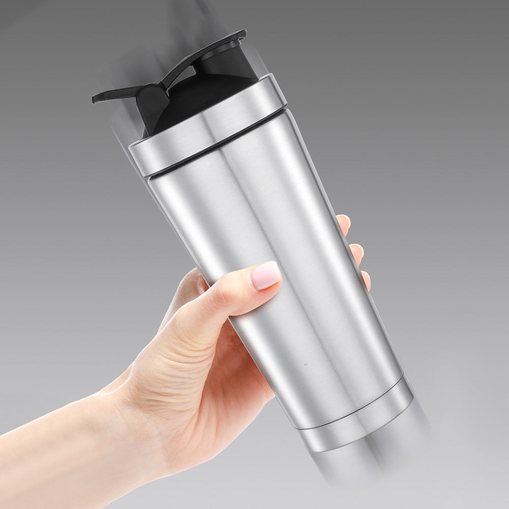 750ml Stainless Steel Protein Shaker Bottle with Mixing Ball