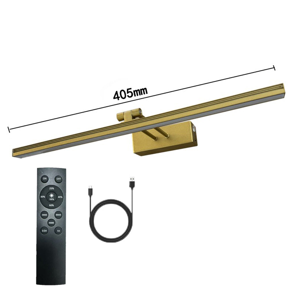 Adjustable Angle Wall Mount Picture Light USB Powered 3-Color Temperature with Remote