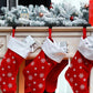 Set of 4 Metal Christmas Stocking Holders for Mantle Table Window
