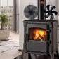 Heat Powered Fireplace Fan Eco-Friendly Stove Fan with Thermometer