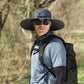 Outdoor Wide Brim Sun Hat with 2 Solar Fans Fans