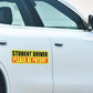 5Pcs Student Driver Reflective Please Be Patient Car