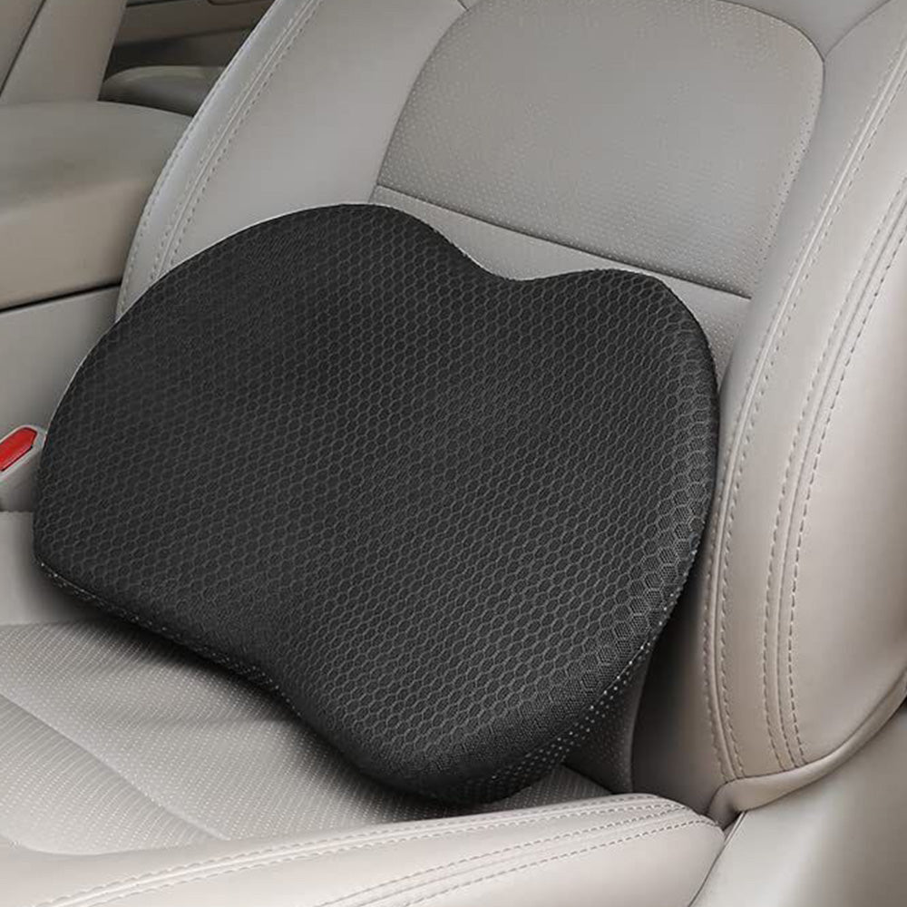 Memory Foam Seat Cushion 2-in-1 Booster or Lumbar Support for Car Office