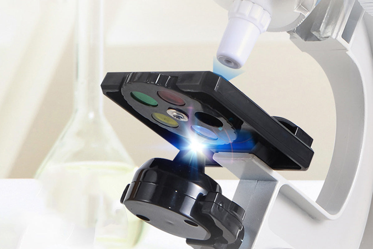 Microscope Kit Magnification Science Experiment Toy for Little Ones Ages 6