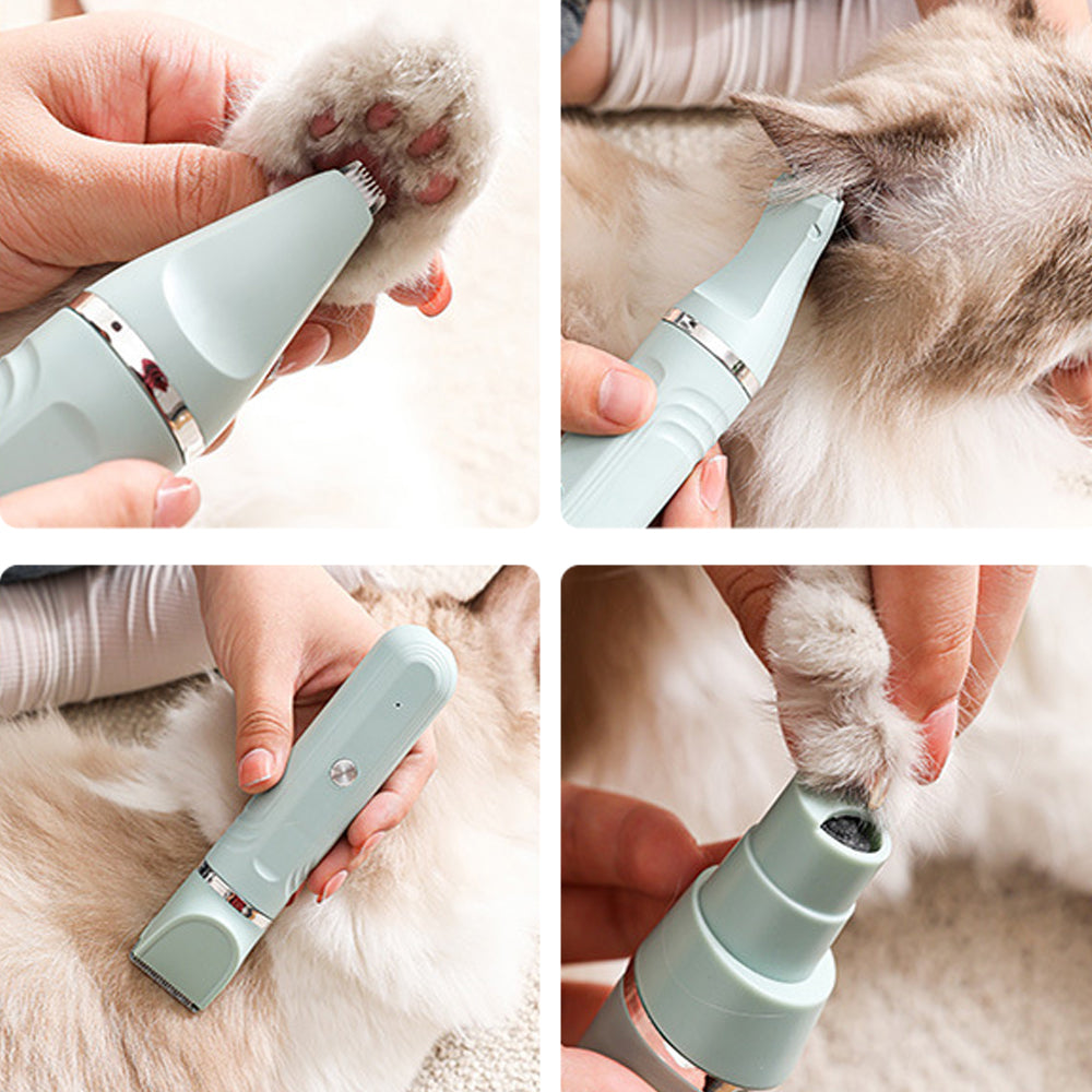 4-in-1 Dog Clipper Dog Grooming Kit with 4 Blade Heads