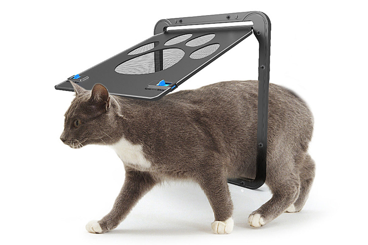 Pet Lockable Flap Screen Door for Puppy Dog and Cat