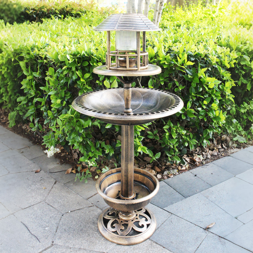 Three in One Solar Bird Bath Feeder