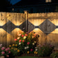 Solar Wall Light 0 to 120 Degree Adjustable Beam Angle for Garden Patio Outdoor Lighting