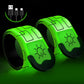 2Pcs LED Slap Wristband Night Running Security Glowing Bracelet Luminous Armband Strap