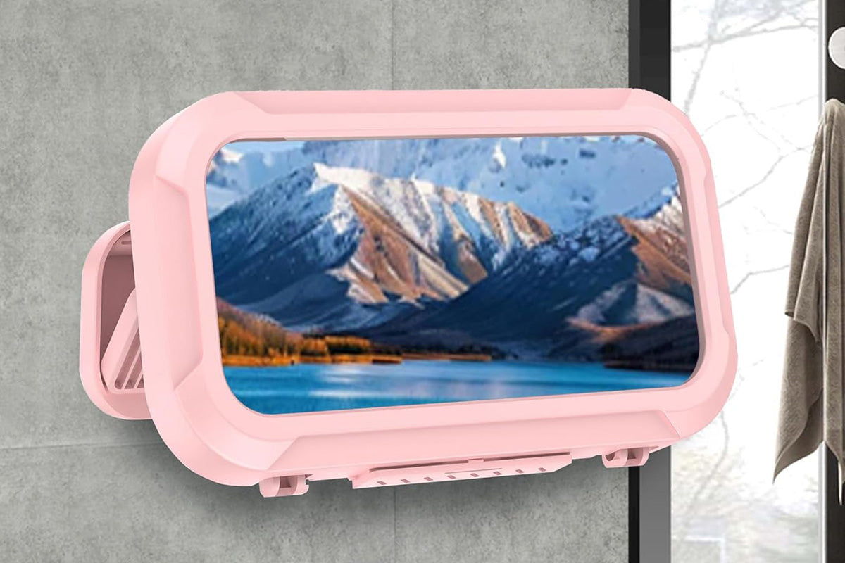 Waterproof Anti-Fog Rotating Shower Phone Holder for Bathroom Smartphone Case