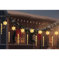 Christmas Curtain String Lights with Snowflake and Icicle Design
