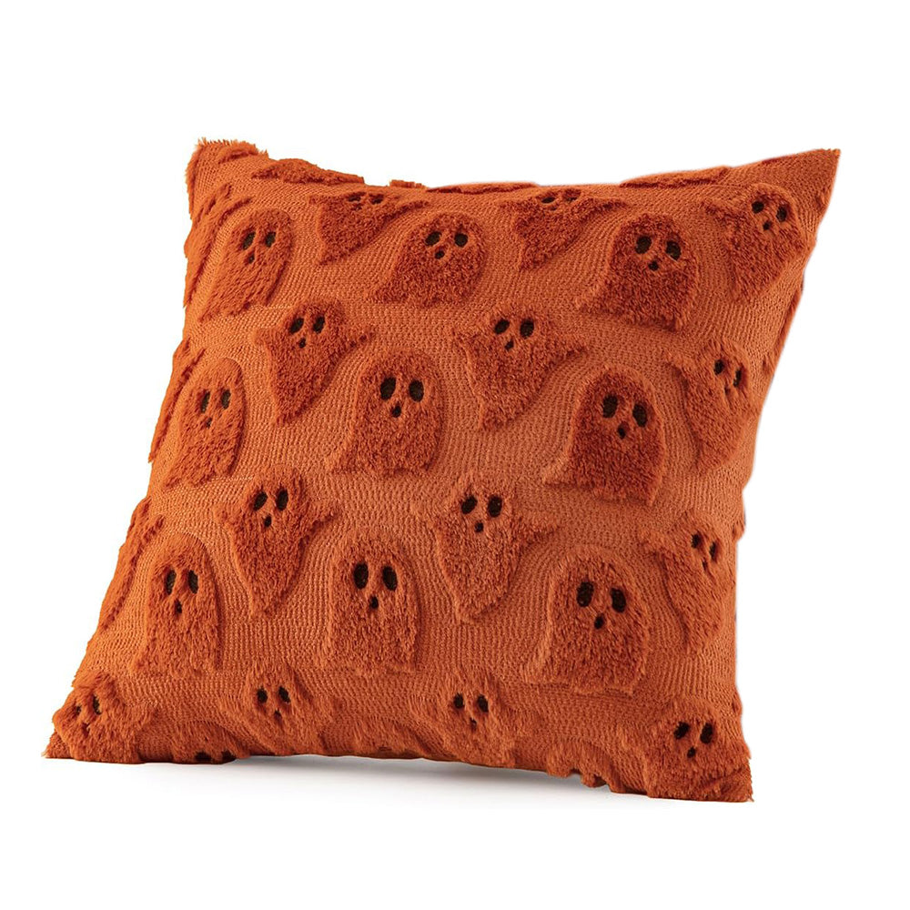 Cute Halloween Ghost Pillow Cover with Zipper for Living Room Bedroom Office