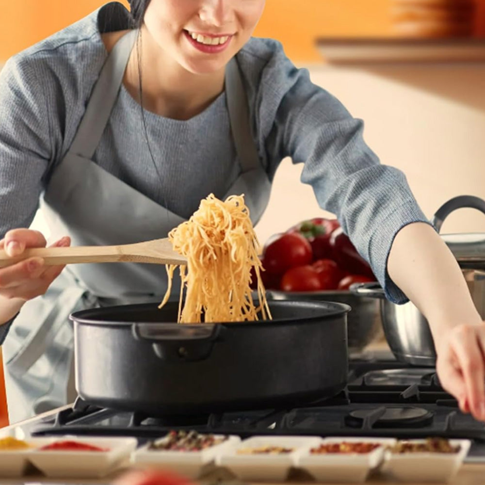 8pcs Bamboo Cooking Utensils Set Wooden Spoons and Spatulas for Kitchen
