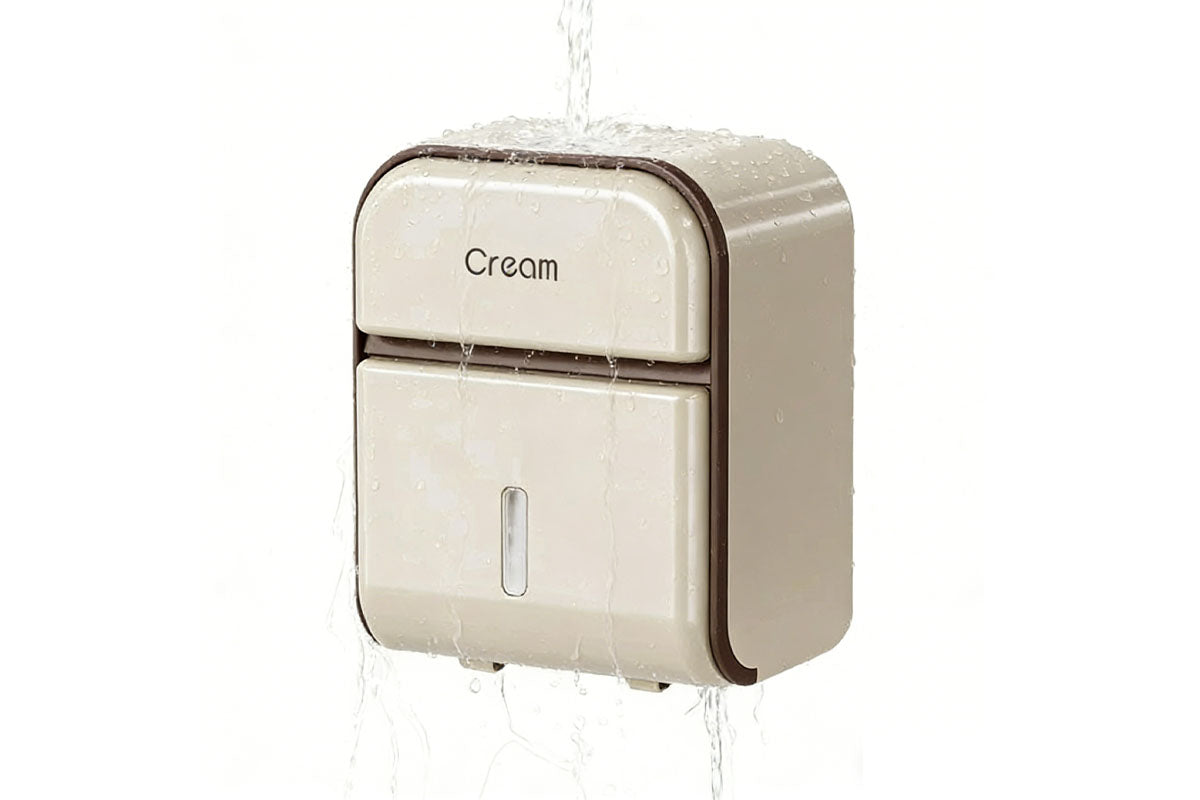 Wall Mount Toilet Paper Holder with Shelf 2-in-1 Tissue Dispenser for Bathroom