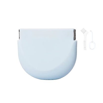 2 in 1 Portable Silicone Denture Retainer Storage Case