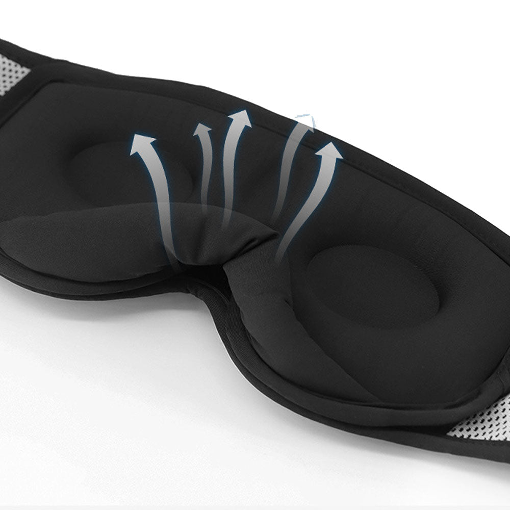 2Pcs Bluetooth Sleeping Headphone 3D Eye Mask Wireless Sleeping Eye Mask