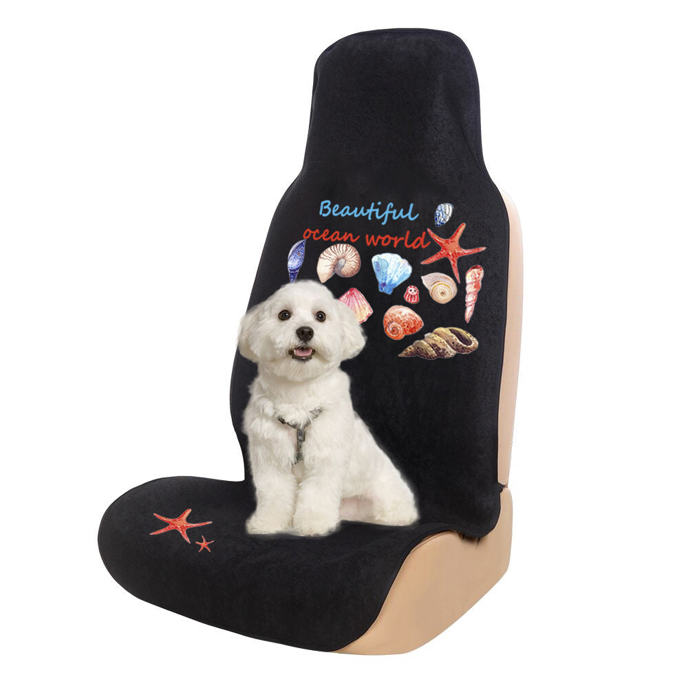 Car Front Seat Cover Sports Sweat Towel-Conch