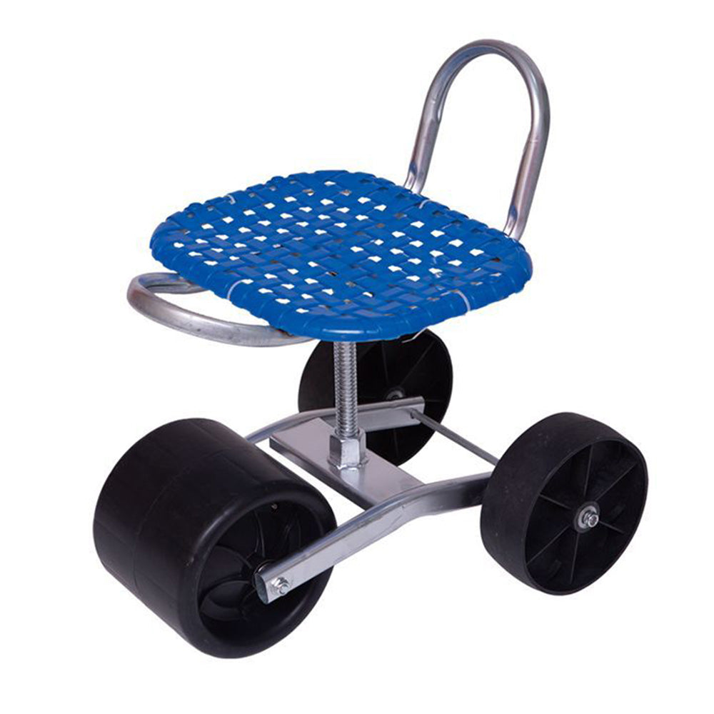 Garden Stool 360-degree Rotating and Lift Garden Seat with Wheels for Planting