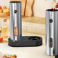 2Pcs Salt and Pepper Grinder Set Stainless Steel Salt and Pepper Shakers for Kitchen