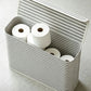 Foldable Fabric Toilet Paper Storage Bin with Lid Organizer Box for Tissue Rolls