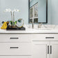 2X 12mm Square Stainless Steel Kitchen Cabinet and Door Handle