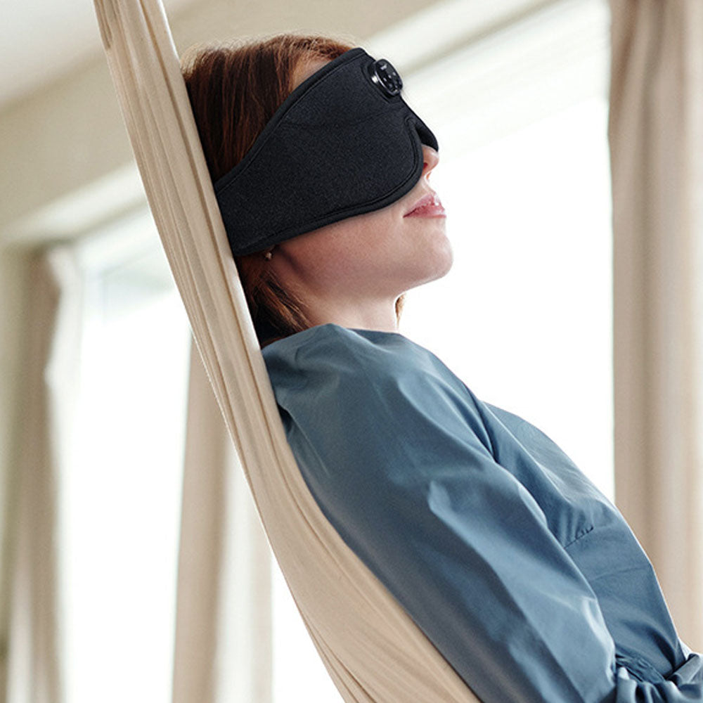 2Pcs Wireless Bluetooth 5.3 Headphone White Noise 3D Eye Mask for Sleeping