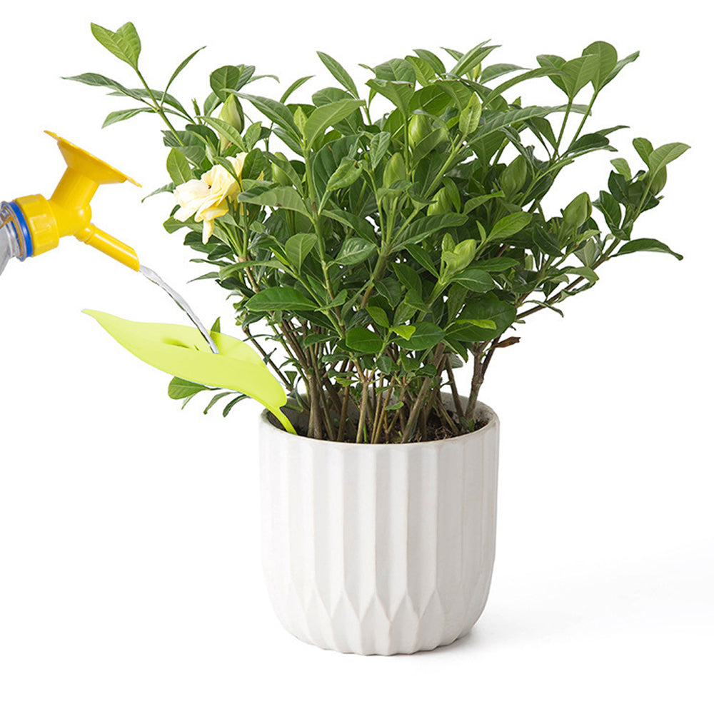9Pcs Plant Pot Watering Funnel Color Leaf Plant Watering Devices Watering Spikes Plant Leaf Shape
