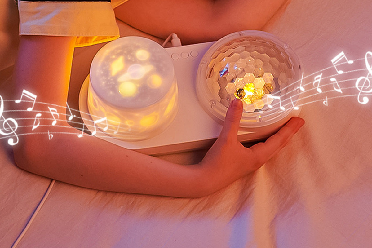 Ocean Star Projector Night Light Rotating Galaxy Bedroom Lamp