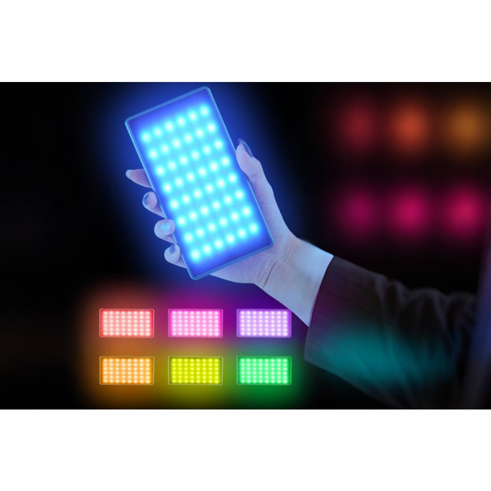 RGB Video Lights LED Camera Light Full Color Portable Photography Lighting with Cold Shoe