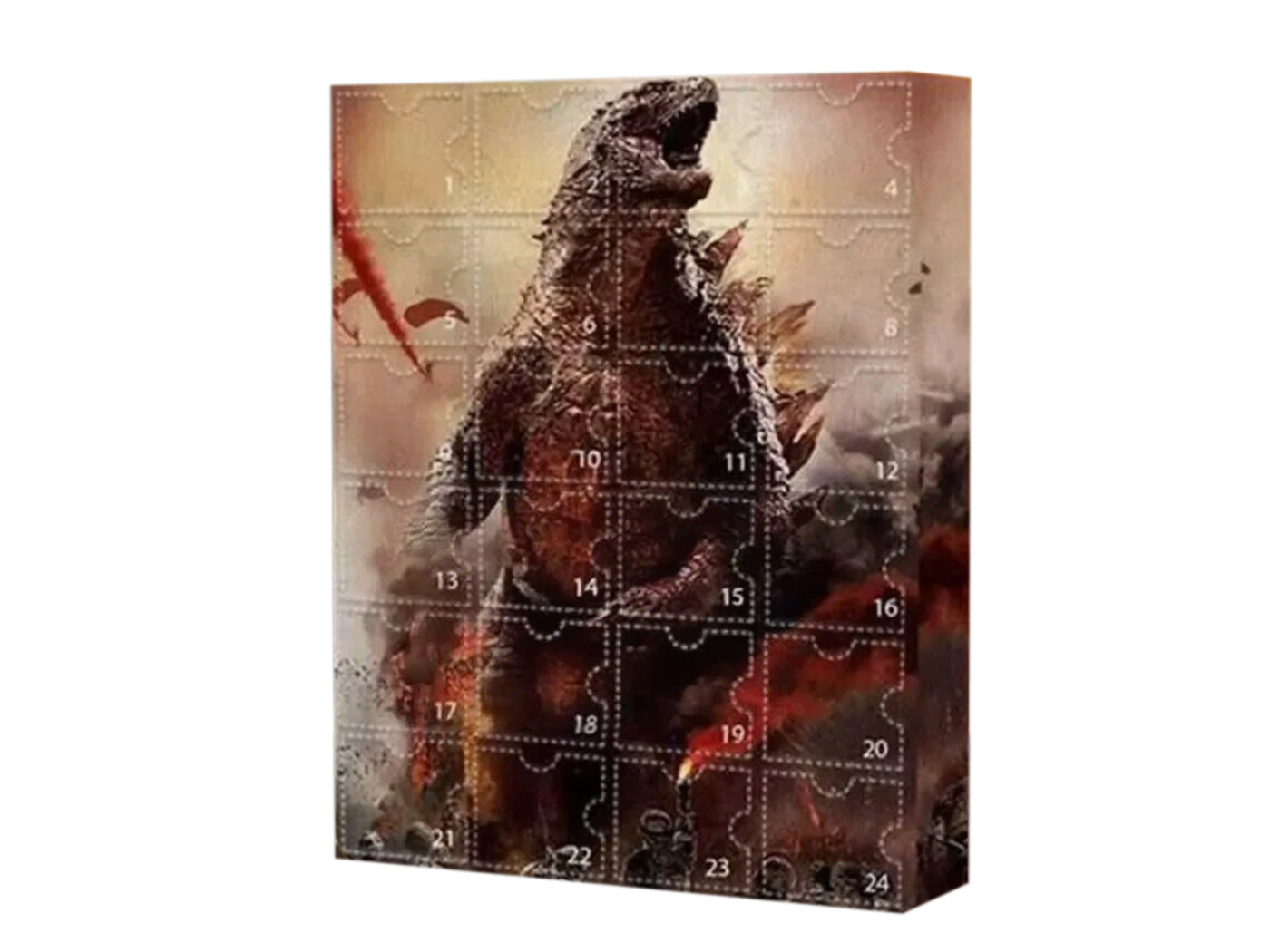 Godzilla Inspired Christmas Countdown Calendar 24 Day Advent Calendar Xmas Tree Ornaments