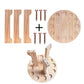 360 Degree Rotating Engineered Wood Floor Fishing Rod Rack Holds 12 Rods