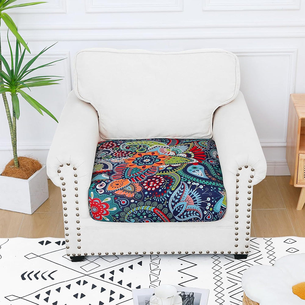4Pcs Patio Cushion Covers Stretchable Outdoor Seat Cushion Covers for Furniture