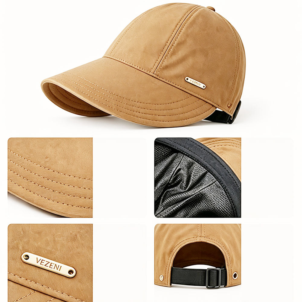 Wide Brim Quick Dry Foldable Sun Hat with Ponytail Opening and Hook