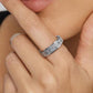 3 Piece Stainless Steel 360 Degree Spinner Ring Set Gold Silver Rainbow